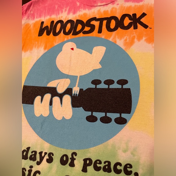 2016 Liquid Blue Woodstock Tie Dye 3 Days Peace Music & Love Concert Tee M - Picture 4 of 8